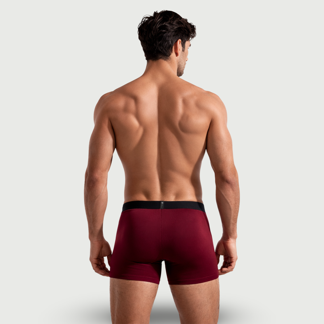 Men’s bamboo boxer red