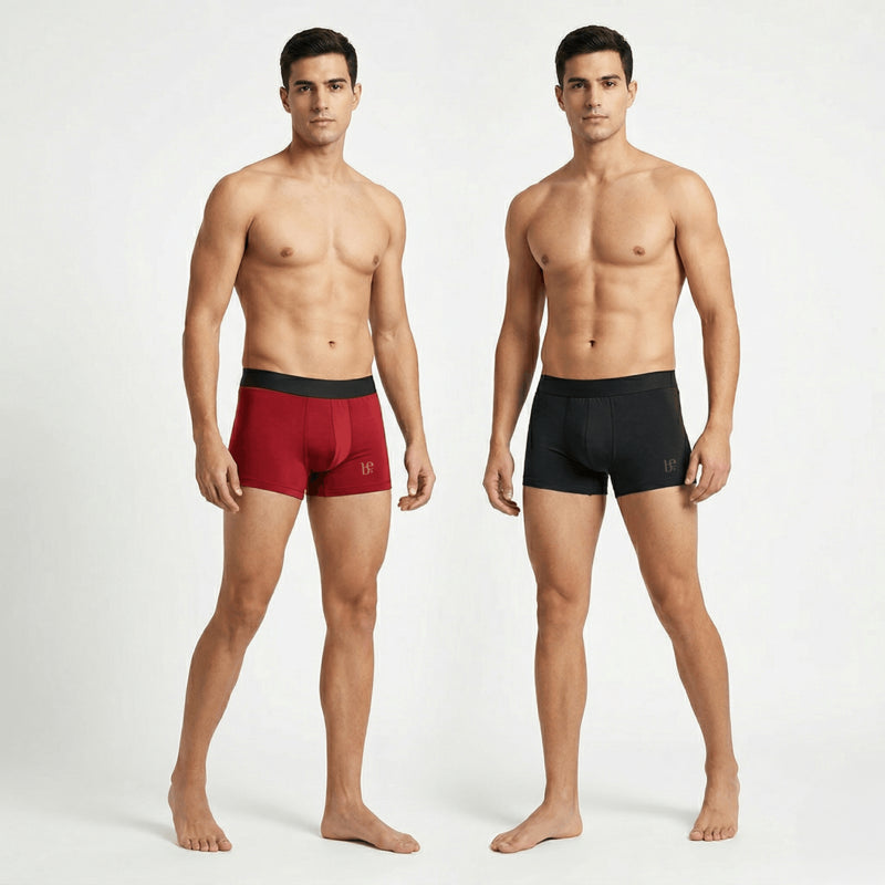 ESPRESSO BOXER - PACK OF 2 BLACK AND RED